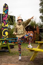 Festival Leggings - Tribal Check Block - Tissu extensible doux