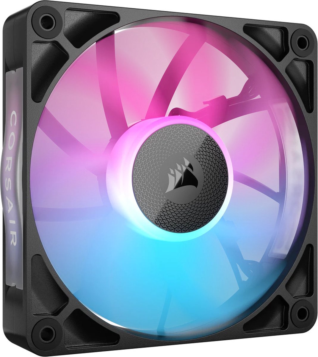 CORSAIR iCUE LINK RX120 RGB Black - Ventilatorhuis - 120mm - 74.2 CFM - 400 - 2100 RPM - 10 - 36 dBA - Zero RPM Mode - iCUE LINK System Hub - zwart