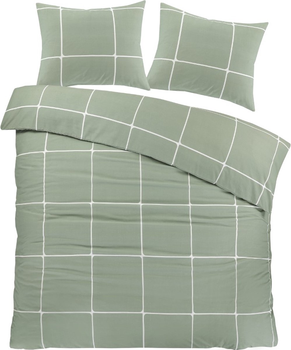 Day Dream Stan - Dekbedovertrek - Lits-jumeaux - 240x200/220 cm - Groen
