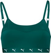 Puma Sport Bh Dames - Padded Sport Top - Medium Support - Varsity Green - Maat S