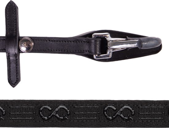 PresTeq Teugel FayRein met clip Zwart - Full | Teugels paard PresTeq Teugel FayRein met clip Zwart - Full | Teugels paard
