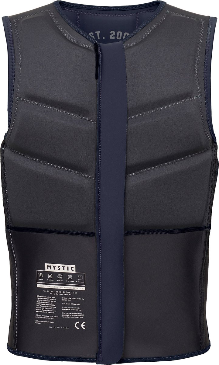 2026 Mystic Heren Star Front Zip Vlieger Impact Vest - Nav