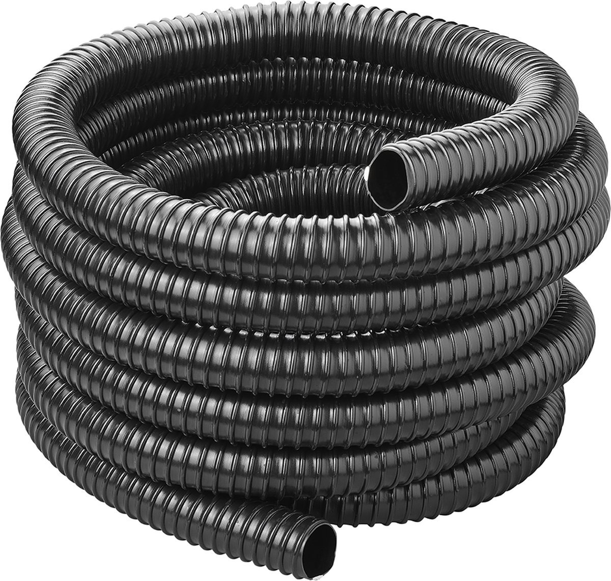 ProPlus Afvalwaterslang - 10 m - Afwatering - Temperatuurbestendig - Flexibel en Uittrekbaar - ø 32 mm - Voor het Geleiden van Afvalwater vanuit caravans/campers, vijvers en zwembaden - Afvoerkanaal - Zwart
