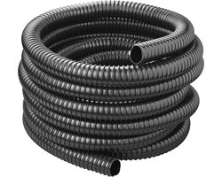 ProPlus Afvalwaterslang - 10 m - Afwatering - Temperatuurbestendig - Flexibel en Uittrekbaar - ø 32 mm - Voor het Geleiden van Afvalwater vanuit caravans/campers, vijvers en zwembaden - Afvoerkanaal - Zwart