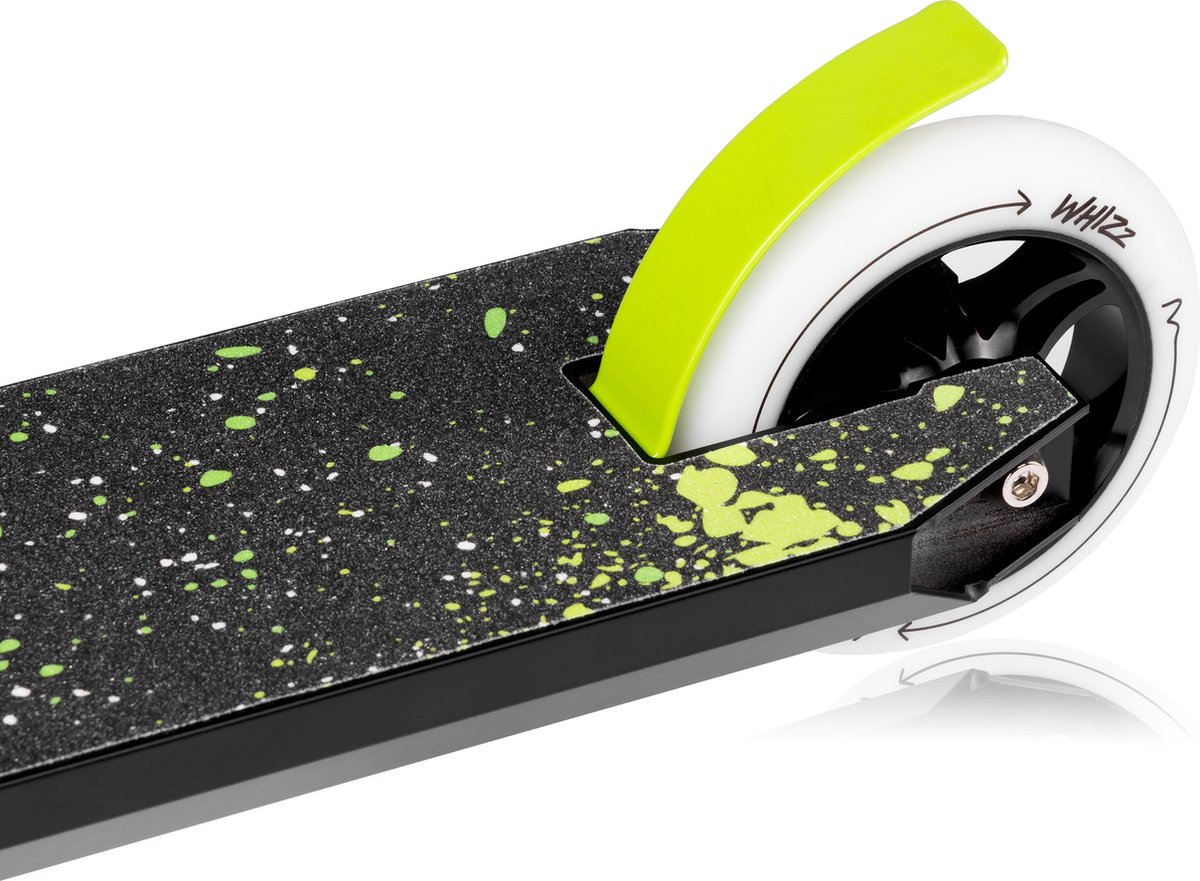 Lionelo Whizz – Freestyle Step voor Kinderen en Tieners – 110 mm PU High Rebound Wielen met Aluminium Kern – ABEC-9 Lagers – 360° Y-Bar Stuur – HIC Compressiesysteem – Antislip Aluminium Deck – Draagvermogen tot 100 kg – Stuntstep / Kinderstepjes — afbeelding 19