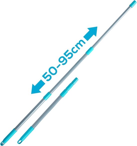 250 cm telescopische raamwisser-trekkerset, 2-in-1 raamreinigingsset