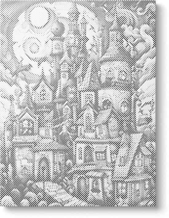 Monde Fantasy | 30x40cm | Peinture par points | Toile lâche | Peinture au Diamond et Peinture par numéro alternative | Peinture en pointillé