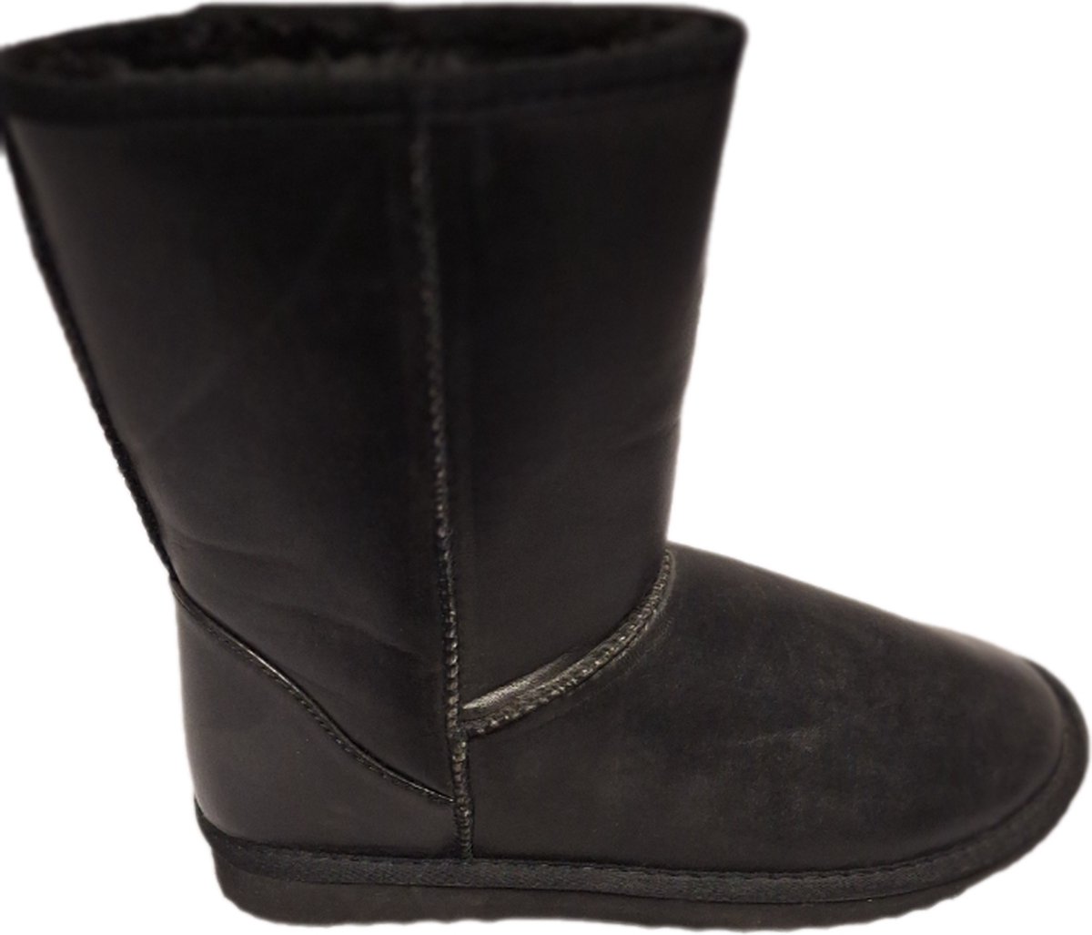 PRETTY- WINTERBOOTS-GEVOERD-LEDERLOOK-PROFIELZOOL-40