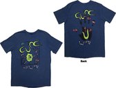 T-shirt homme The Cure - Wish Tour '92 - S - Blauw