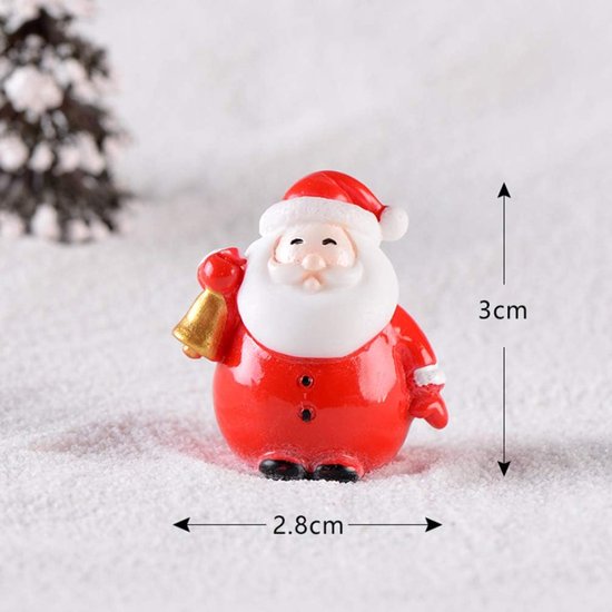Gelukspoppetje | Kerstman | 3 stuks - Leuk voor een feest