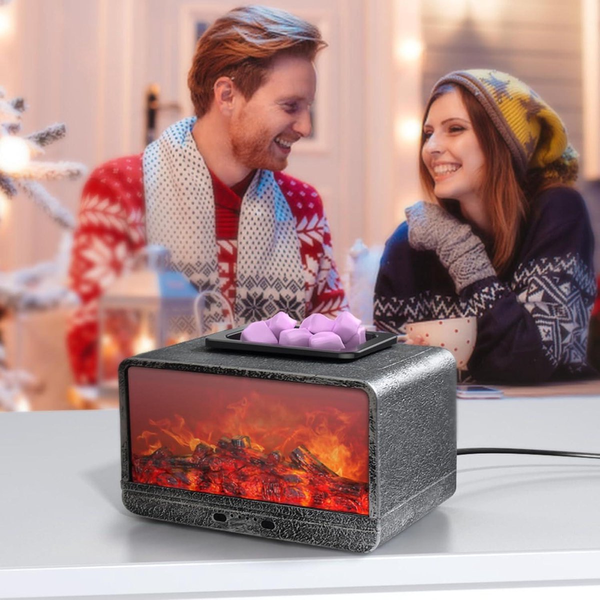 Nevolis Wax Melt Electric Burner-Fire Heater Easter Night Light Mother's Day Aromatherapy Set-Yoga/SPA/Office/Bedroom Decor .