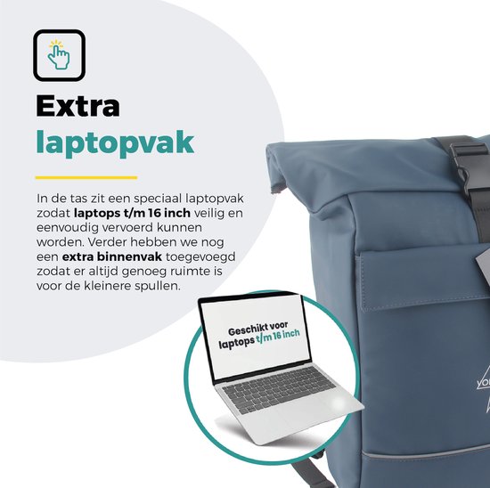 Extra laptopvak voor laptops tot 16 inch.