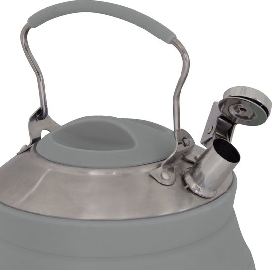 Eurotrail Opvouwbare Waterketel 2L - Camping Fluitketels - Grijs — afbeelding 2