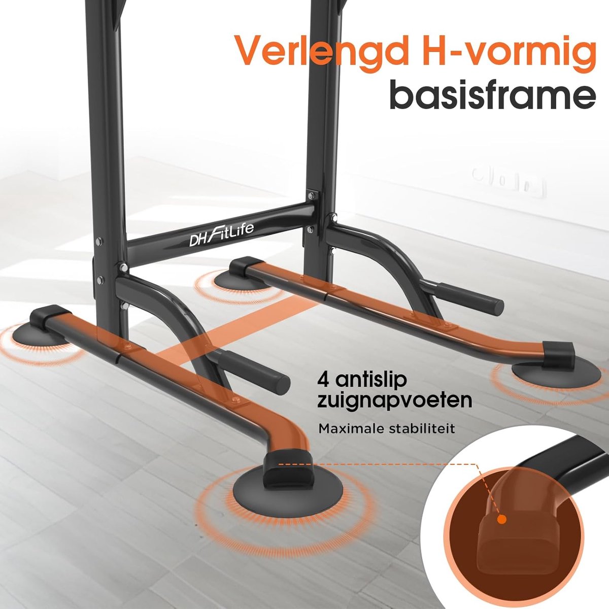 Power Tower Dip Station optrekstang vrijstaand met dip barren power rack voor thuisgym krachttrainingsapparaat in thuisgym in hoogte verstelbaar 175-230 cm max 200 kg Power Tower Dip Station optrekstang vrijstaand met dip barren power rack voor thuisgym krachttrainingsapparaat in thuisgym in hoogte verstelbaar 175-230 cm max 200 kg