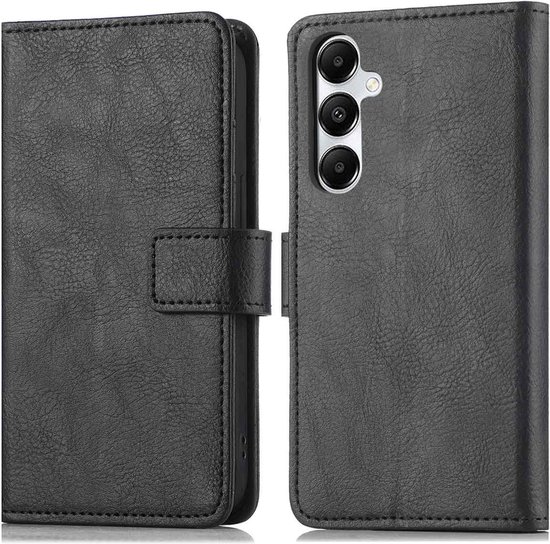 imoshion Hoesje - Geschikt voor Samsung Galaxy S25 - Luxe Bookcase - Zwart
