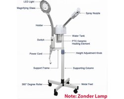 Gezichtsstomer (vaporizer face steam) SPA zowel stoomdamp als koude damp - Zonder Lamp