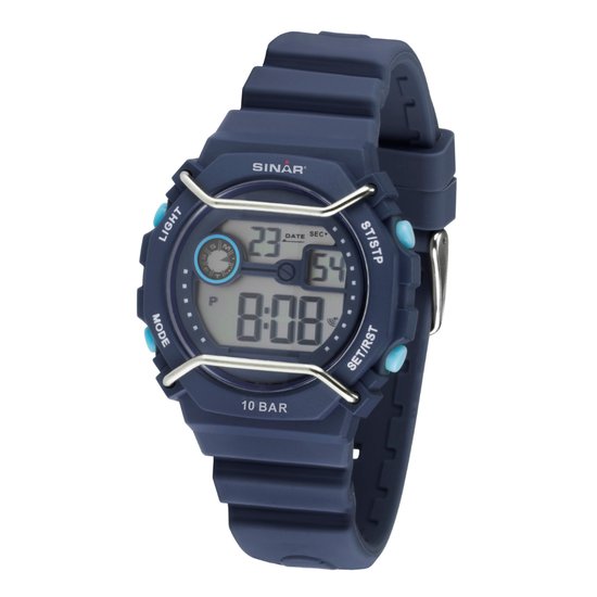 Sinar Horloge - Digitaal - Donker Grijs / Roze - 10 Bar Waterdicht