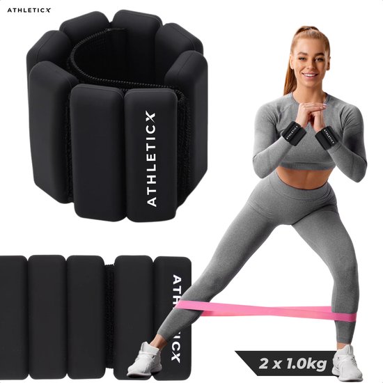 Athleticx Polsgewichten en Enkelgewichten, 2 Stuks (0.25-1.00 kg elk