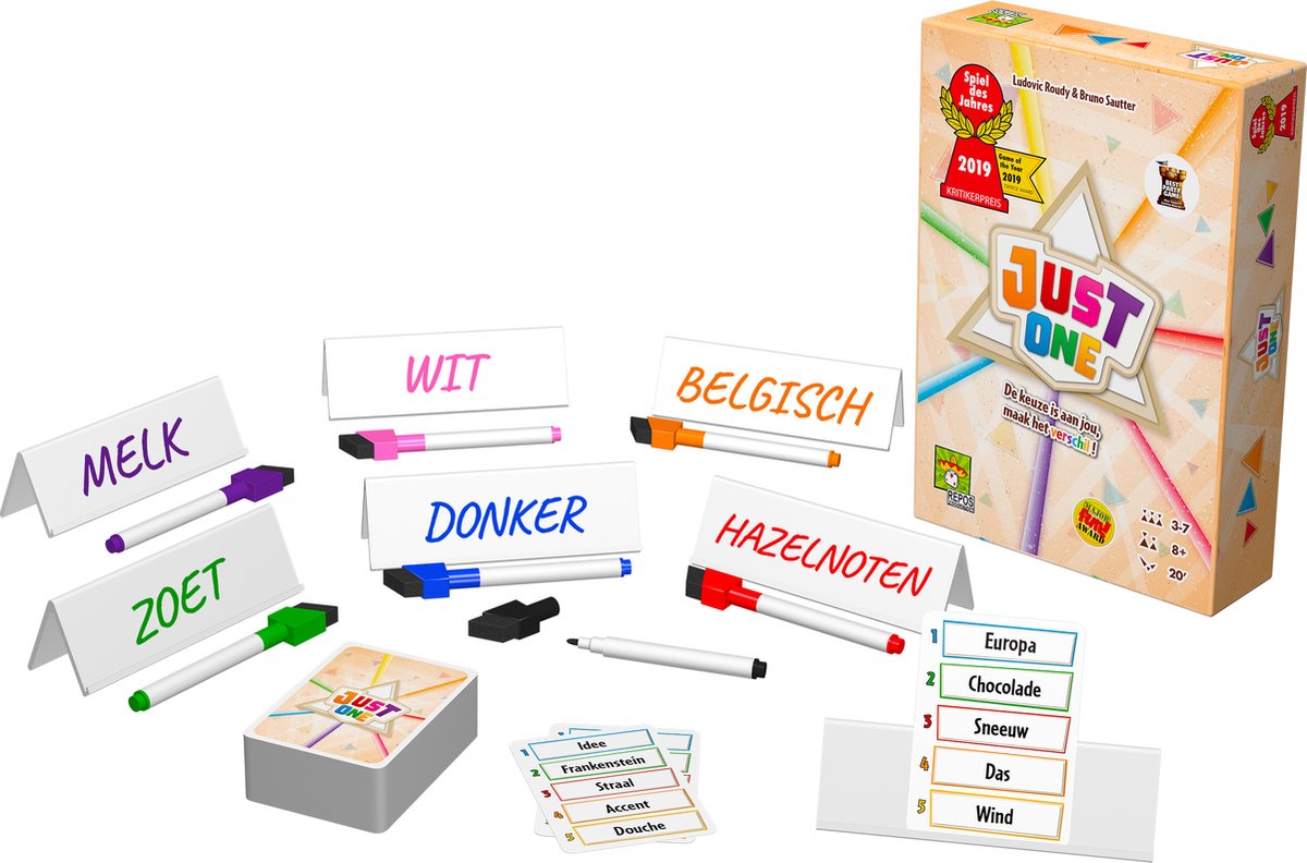 Just One - Nederlandstalig Kaartspel - Coöperatief Woordspel - Partyspel — afbeelding 16