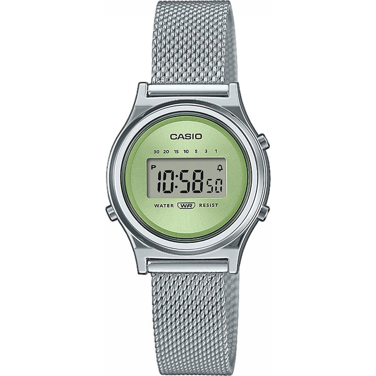Casio Casio Collection Vintage LA700WEM-3AEF Horloge - Staal - Zilverkleurig - Ø 26 mm