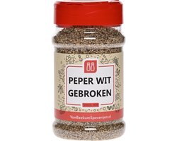 Van Beekum Specerijen - Peper Wit Gebroken - Strooibus 160 Gram