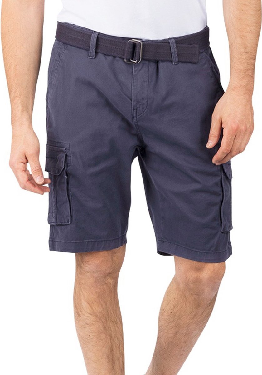 riverso Heren Short RIVJoko regular/straight Blauw M Volwassenen Cargo shorts / korte broek