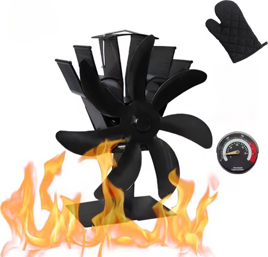 nieuwe ovenventilator met 4 vleugels, ventilator voor haard