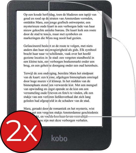 Savvies (6 Pieces) Screen Protector for Kobo Clara HD (6) / BW/Colour