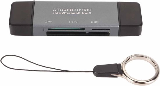 uni SD-Kaartlezer, USB-Kaartlezer 3.0, USB C-Kaartlezer Aluminium 2-in