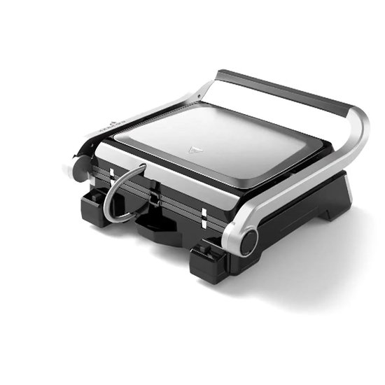 Philips Contactgrill - Instelbare temperatuur. Groot grilloppervlak en