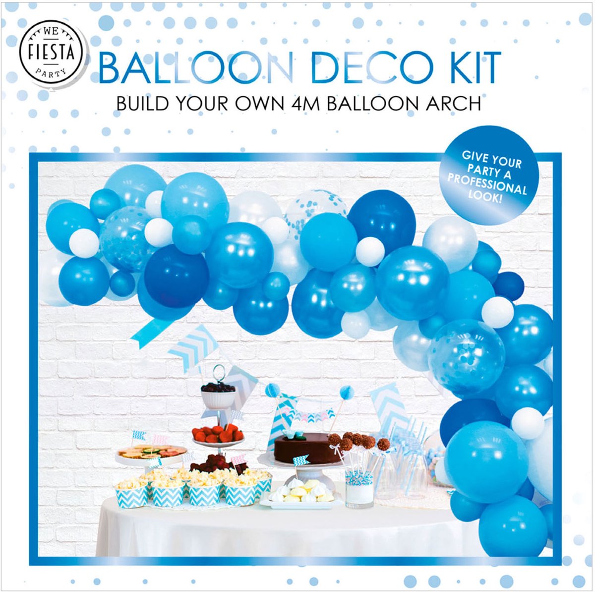Ballon decoratie set - Blauw - 71dlg.