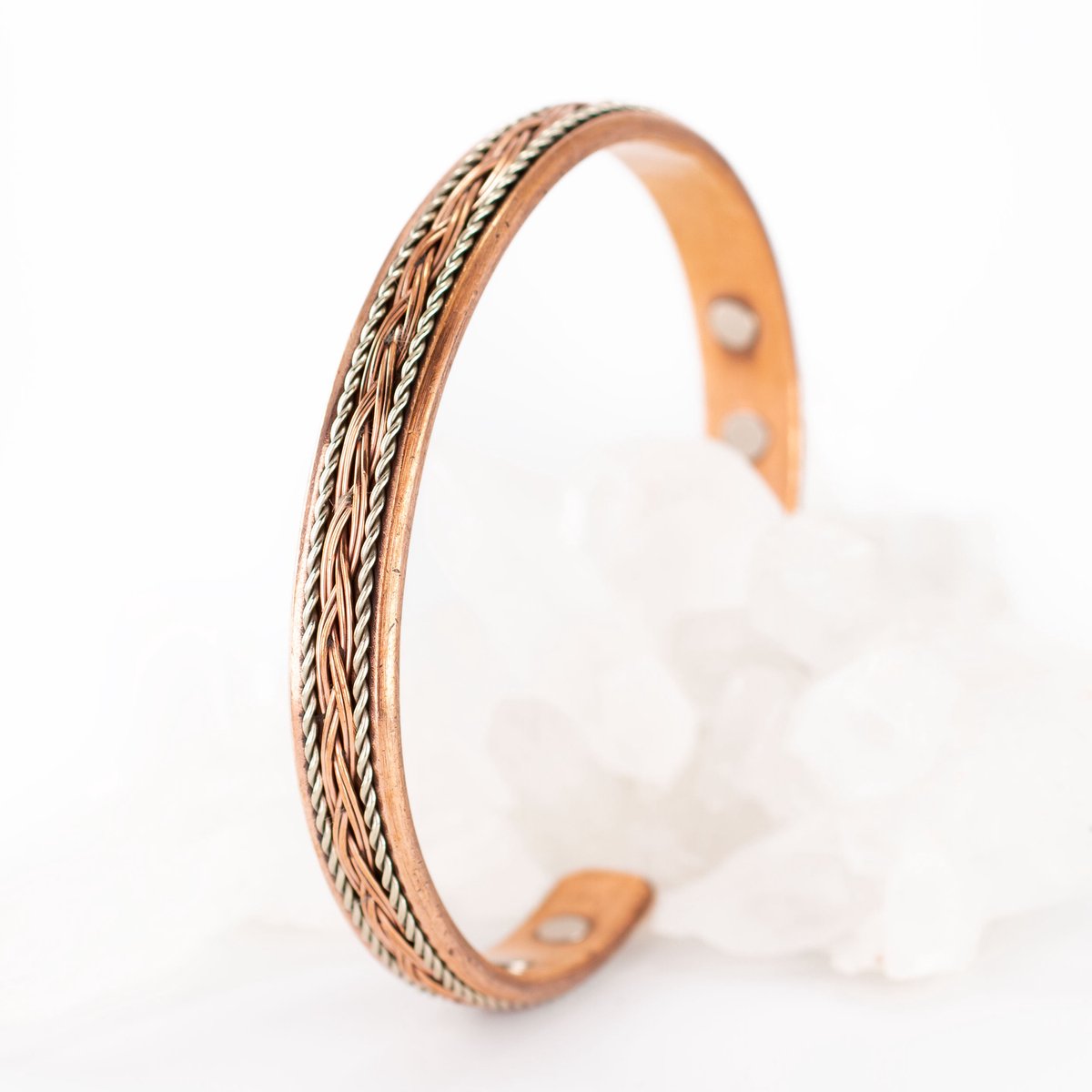 Koperen Armband - ingelegd koperdraad - Medium - Deva Loves