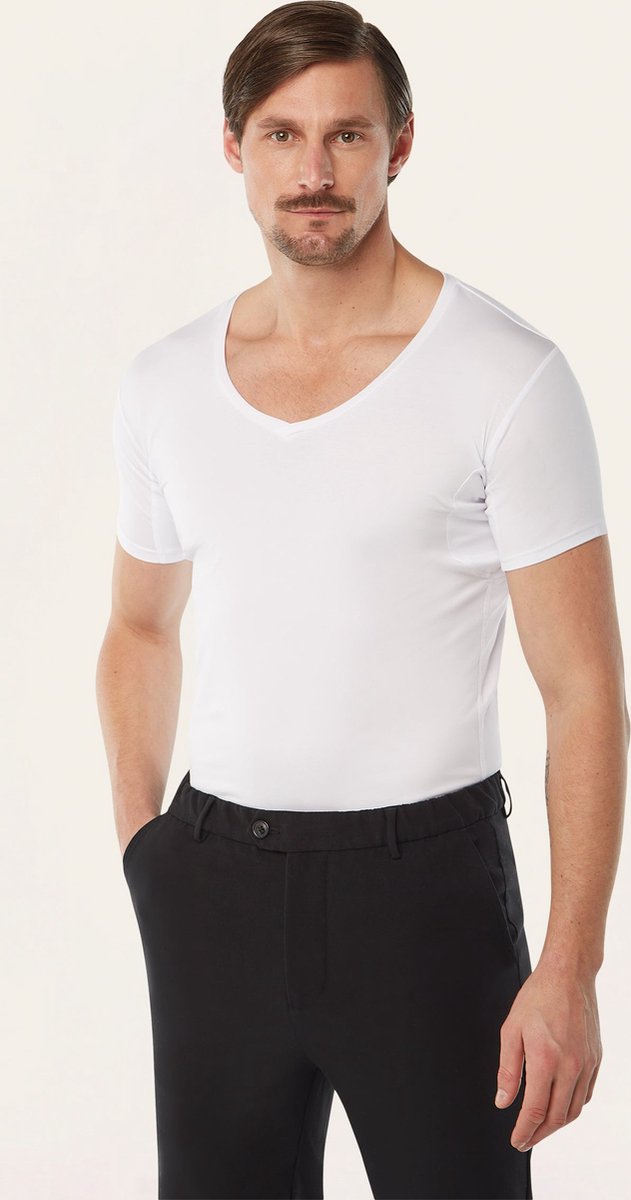 V-neck Sweat-proof undershirt white bol