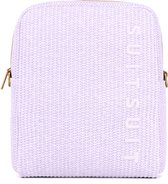 SUITSUIT Toilettas dames - Handige make up organizer voor reizen - Grote inhgoud - Stijlvolle toilettas groot - Luxe make up organizer groot - Elegante make up etui - Fusion Toilettassen Orchid Bloom - Lila