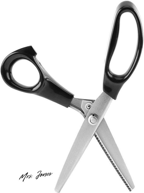 Mrs. Jones Stoffen tip Driehoekschaar kartelschaar Comfortgrepen Professioneel handwerk Ambachten Zigzagschaarschaar Naaischaar Hobbykleermaker zoekwoord zoekwoord .