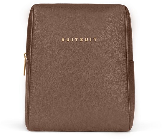 SUITSUIT Toilettas dames - Stijlvolle toilettas - Luxe make up organizer - Handig make up tasje voor reizen en dagelijks gebruik- Elegante make up etui - Fab Seventies Toilettassen Rawhide - Bruin