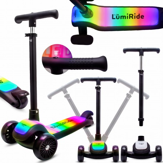 LUMI RIDE Kinderstep 3 wielen, Scooter voor kinderen driewieler, Blau, Balance LED, Inklapbaar, Verstelbaar Stuur, Voetrem, Antislip Dek, Afneembaar Stuur LUMI RIDE Kinderstep 3 wielen, Scooter voor kinderen driewieler, Blau, Balance LED, Inklapbaar, Verstelbaar Stuur, Voetrem, Antislip Dek, Afneembaar Stuur