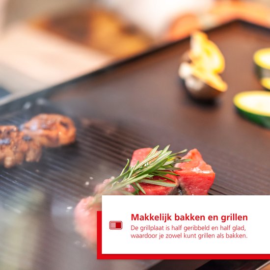 Solis 3 in 1 Tafelgrill 7911 Gourmetstel 10 Personen - Raclette Gourmet Set - Bakplaat Gourmetten - Zilver/Zwart — afbeelding 3
