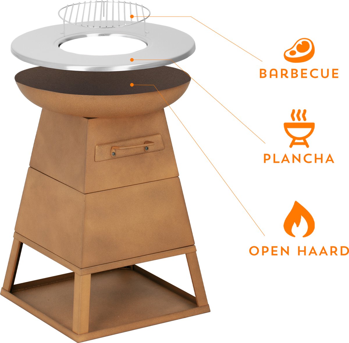 Bali Bali OUTDOORS 3-in-1 Grillring - afbeelding 4
