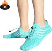 Nivard Waterschoenen Voor Kinderen & Volwassenen - Aqua Shoes - Aquaschoenen - Afzwemschoenen - Zwemles Schoenen - Zee Blauw - 38