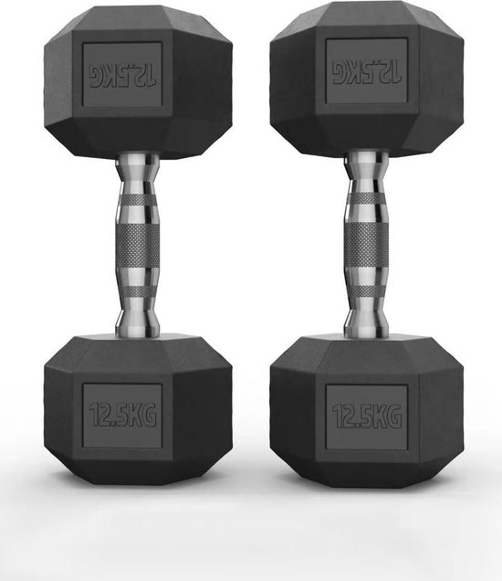 7.kg Rubber Hex Dumbbells In Vadodara At ₹ 99/kg | Hex Dumbbell Set In - Foto 2