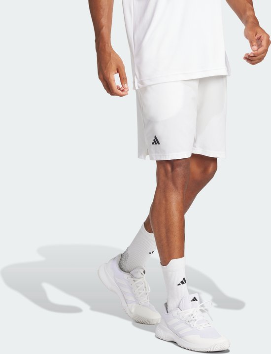 adidas Performance Short en toile stretch Club Tennis Climacool - Hommes - Blanc - L 9"