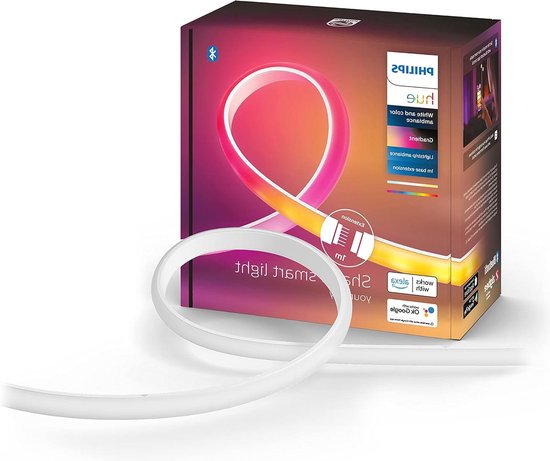 LED strip 100cm Wit en Gekleurd Licht Dimbaar Ambiance Gradient ...