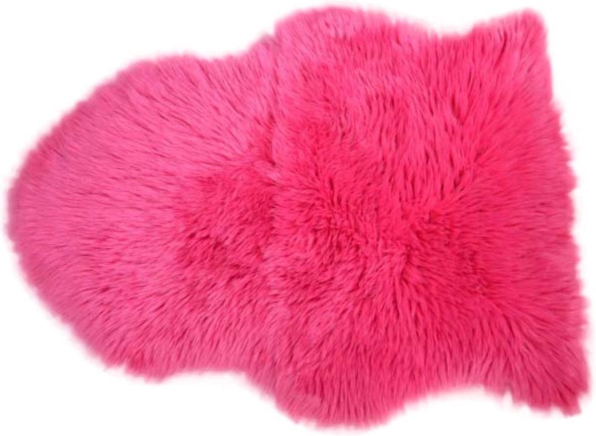 Schapenvacht 65 x 90 cm roze