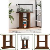 The Living Store Support d'aquarium en bois d'ingénierie - 60 x 30 x 60 cm - Fonction de rangement