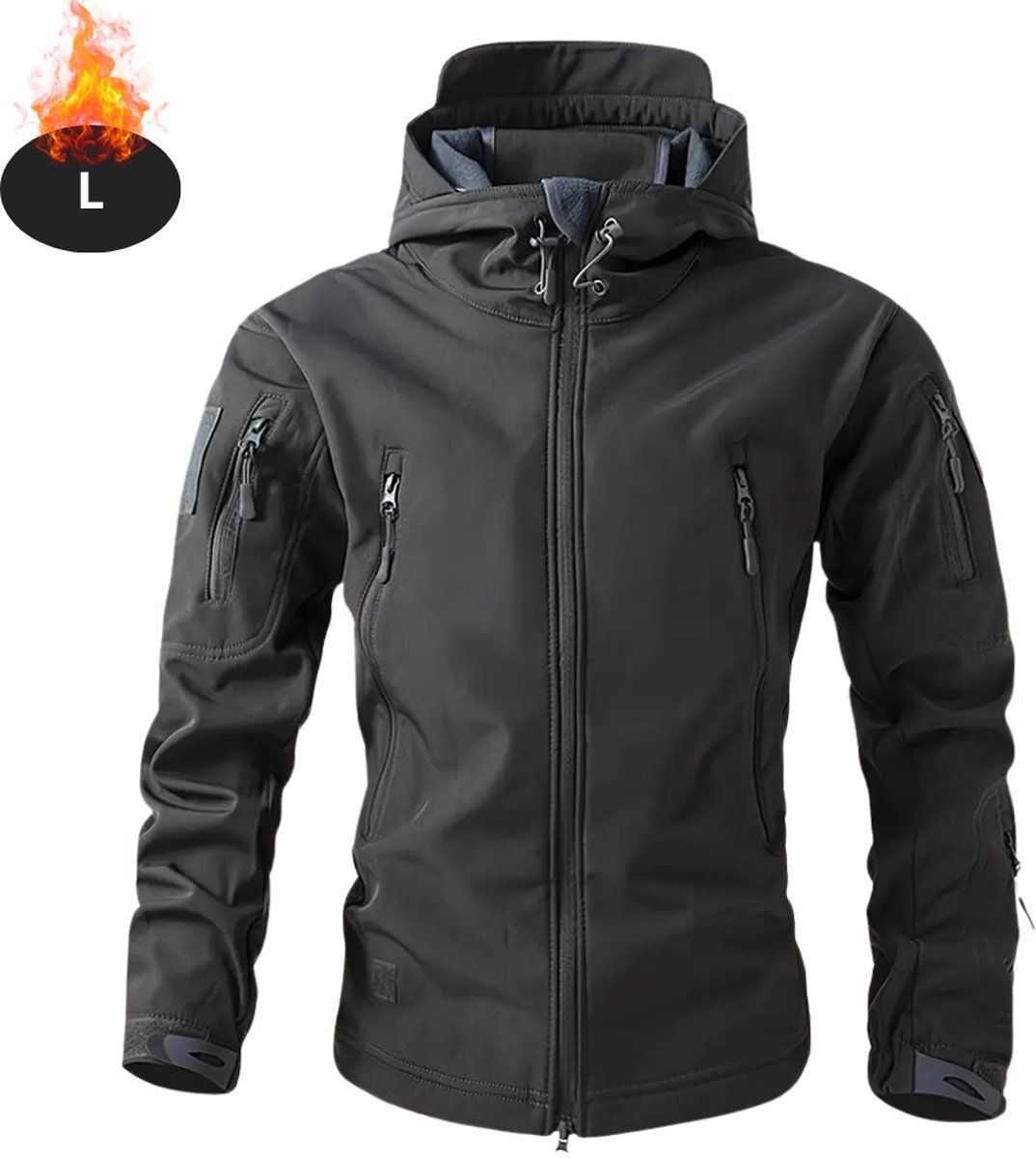 Bovista Skipak SkiBroek Skijas Ski Suit Wintersport Heren Winter Warm Fleece Donker Grijs