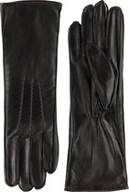 Lange nappa leren handschoenen dames model Reinoso Color: Black, Size: 8.5