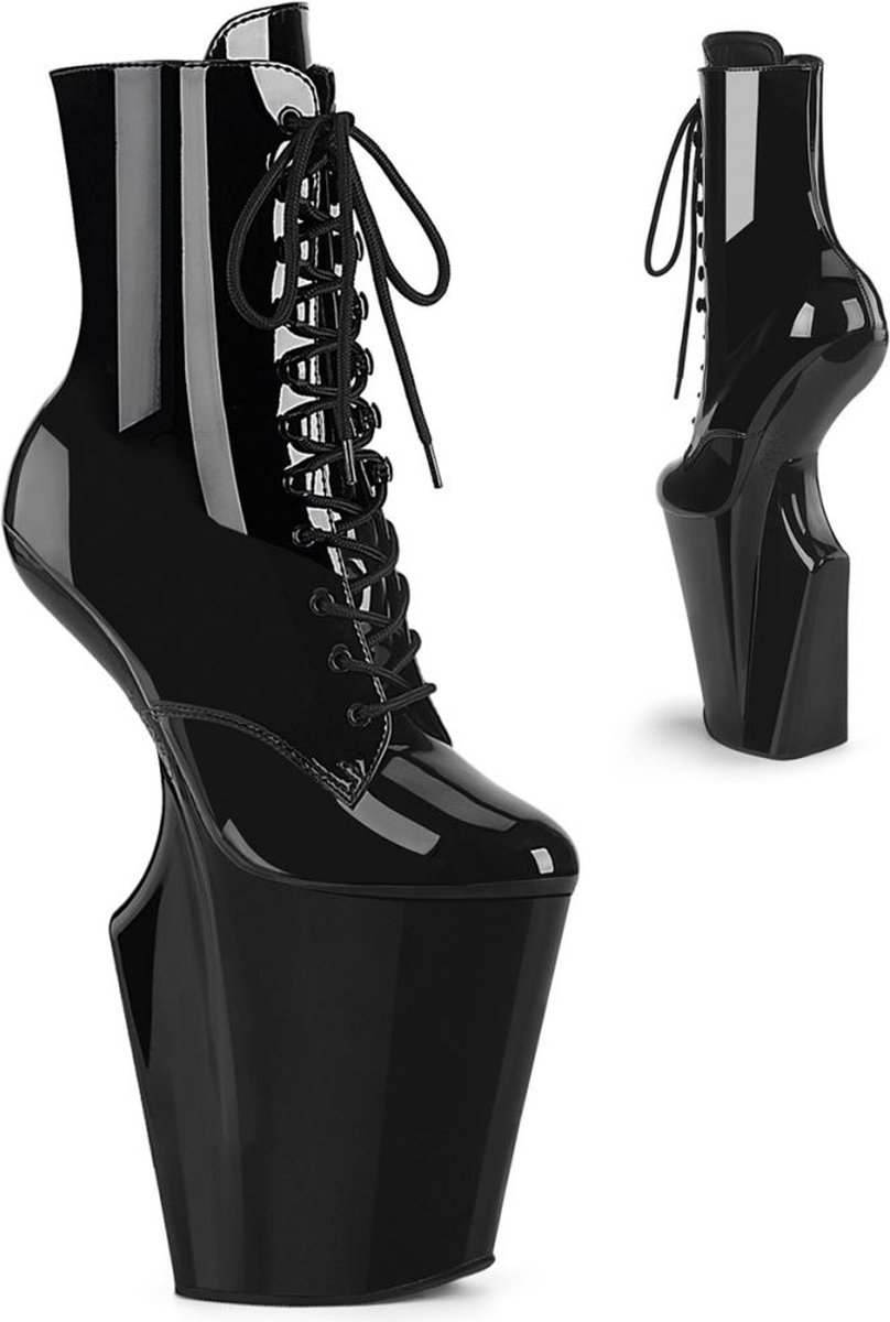 Pleaser WORSHIP-1020 Plateau Laarzen Paaldans schoenen 39 Shoes Zwart