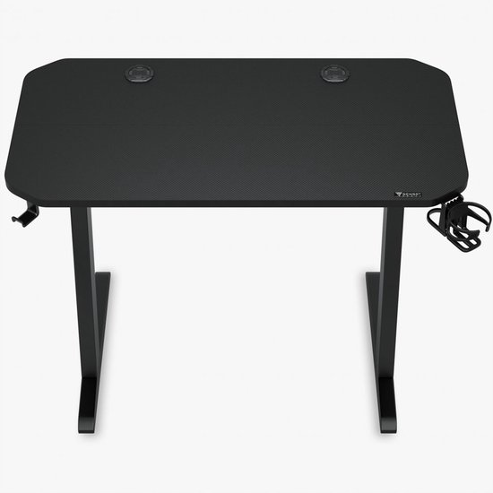 Devoko Computer pc-tafel, groot gamingbureau met kabelmanagement-vak, hoofdtelefoonhaak en bekerhouder, wit, 160 x 60 cm Devoko Computer pc-tafel, groot gamingbureau met kabelmanagement-vak, hoofdtelefoonhaak en bekerhouder, wit, 160 x 60 cm
