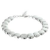 Bracelet The Jewelry Collection 8,3 mm 17,5 + 3 cm - Argenté Rhodié